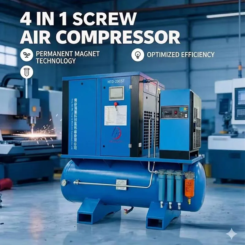 22KW 16 Bar Air Compressor ສໍາລັບການຕັດເລເຊີ
